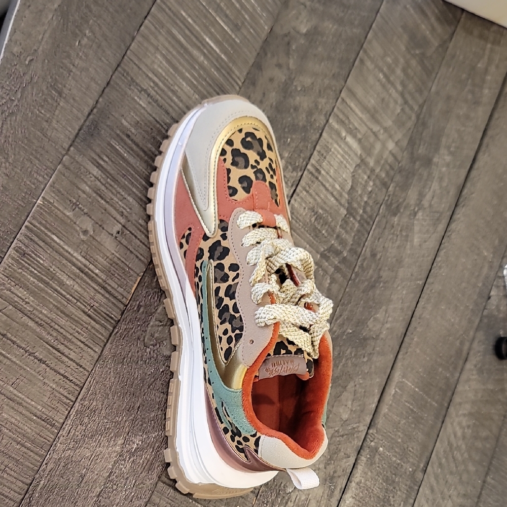 Malibu Multicolor Leopard Kids Sneakers